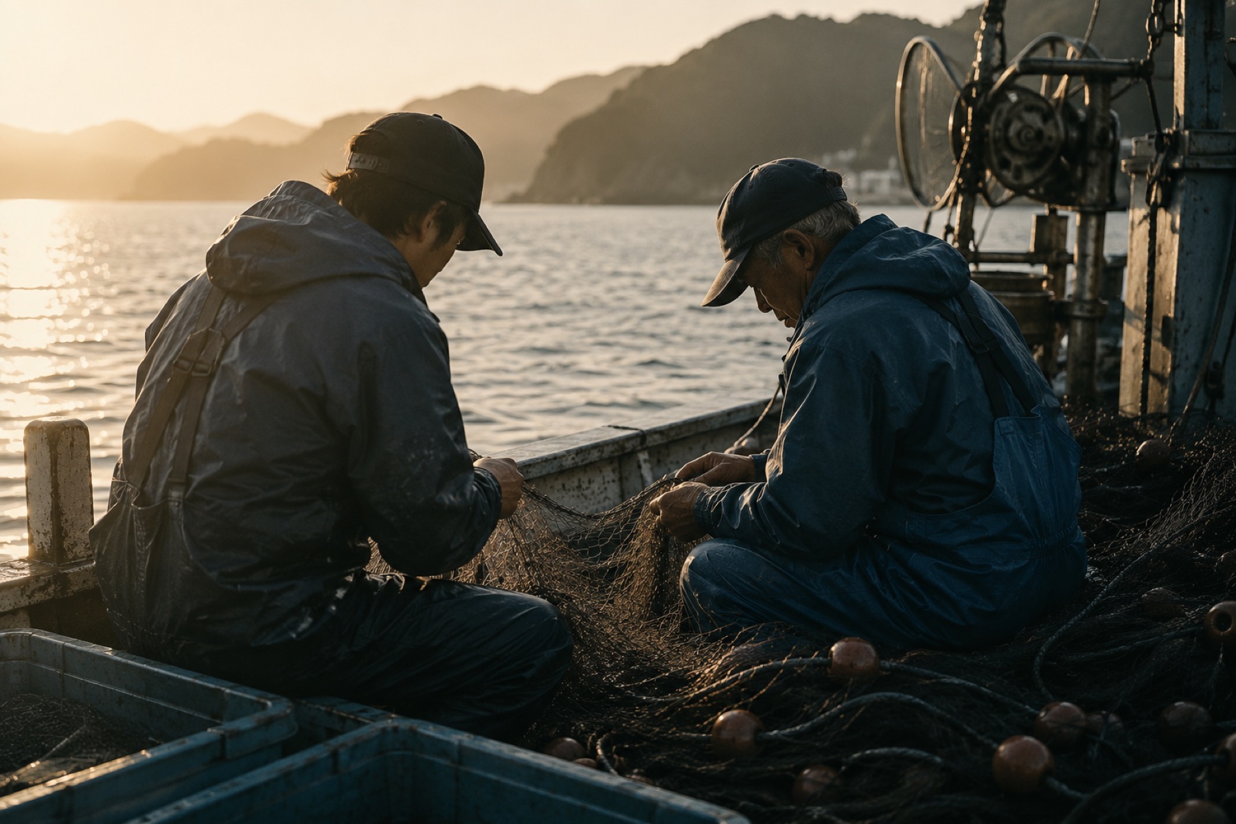 浜を継ぐ 若い漁師とベテラン